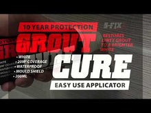 Load and play video in Gallery viewer, Grout Cure - 120ml Advanced Grout Whitener &amp; Protection (3 Pack)
