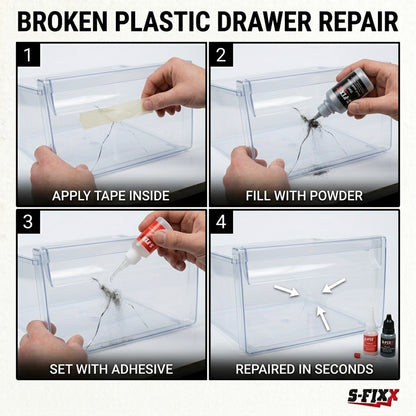 S-FIXX APX4 Ultra Strength Repair Adhesive & Reinforcing Filler Powder Kit