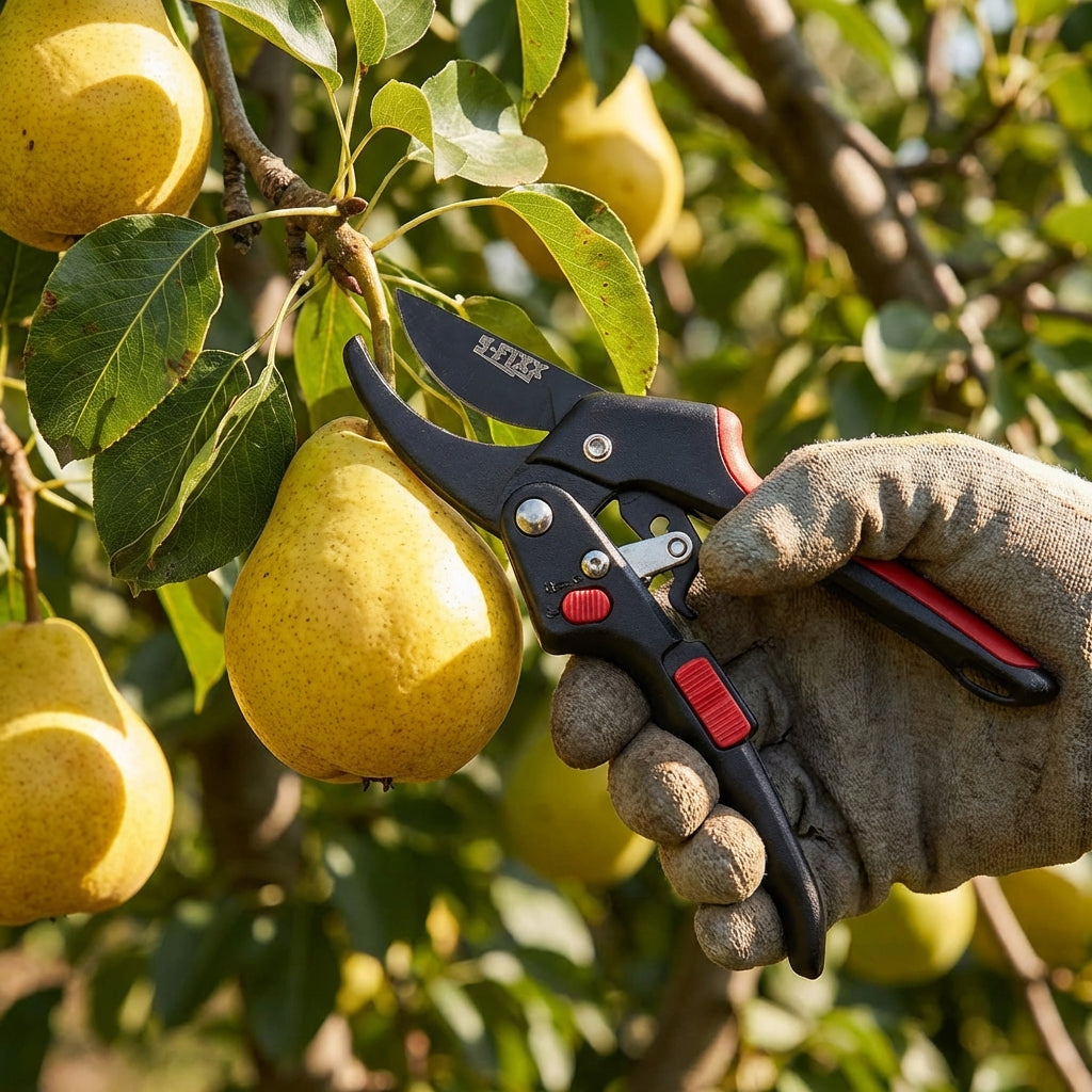 S-FIXX Heavy-Duty 2-in-1 Ratchet Secateurs, Bypass Secateurs & Garden Pruning Shears