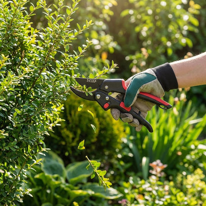 S-FIXX Heavy-Duty 2-in-1 Ratchet Secateurs, Bypass Secateurs & Garden Pruning Shears