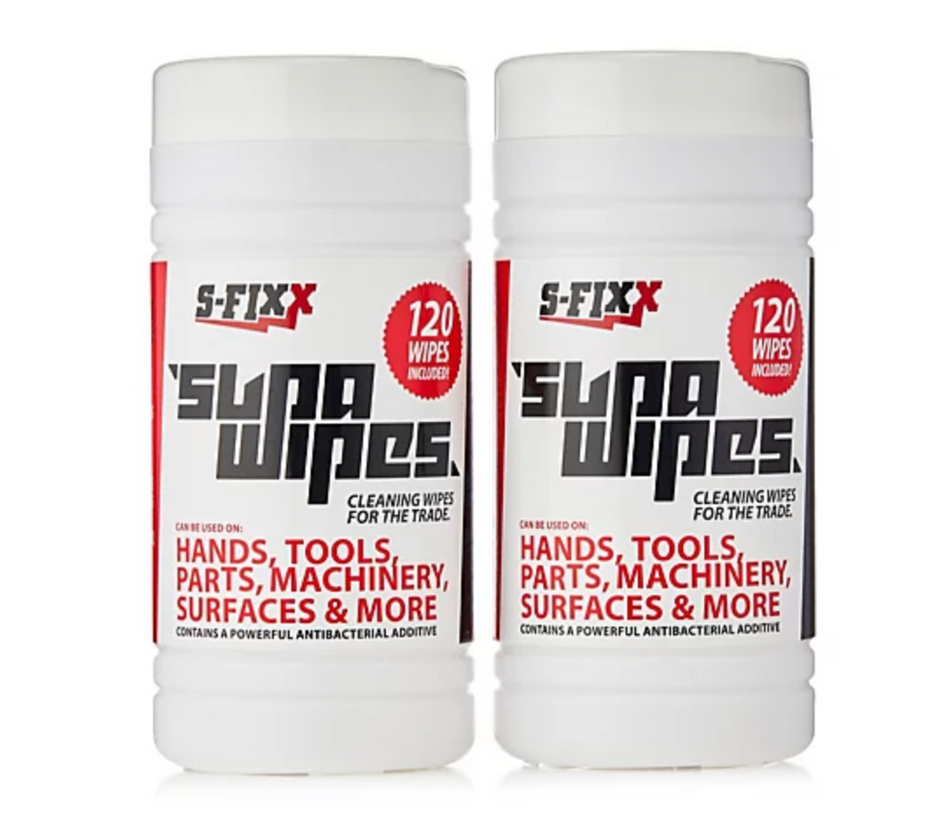 SUPAWIPES - (x2 Tubs Included)