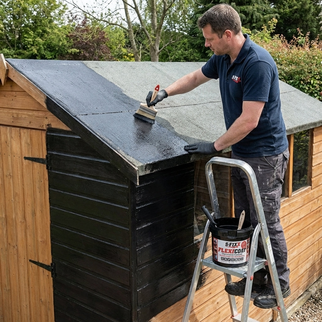 FLEXICOAT, Waterproof, Pond Paint, Roof Paint, Liquid Rubber Waterproof Sealant (2L)