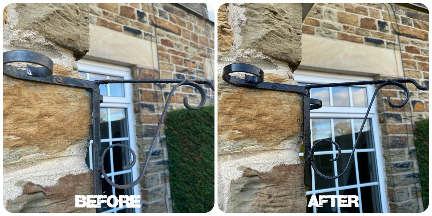 BLACK-OUT 3 in 1 Rust Converter, Primer & Paint