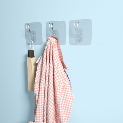 S-FIXX Jumbo Heavy Duty Adhesive Wall Hooks – Strong Hanging Hooks (x5 Large & x5 Small)