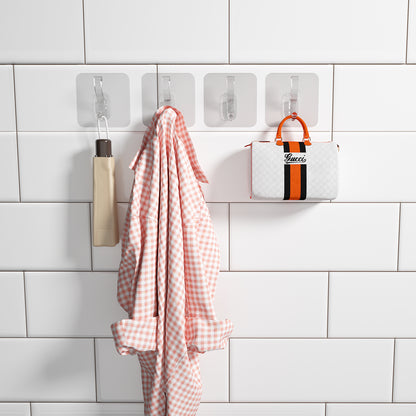 S-FIXX Jumbo Heavy Duty Adhesive Wall Hooks – Strong Hanging Hooks (x5 Large & x5 Small)