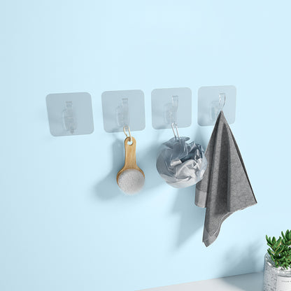 S-FIXX Jumbo Heavy Duty Adhesive Wall Hooks – Strong Hanging Hooks (x5 Large & x5 Small)