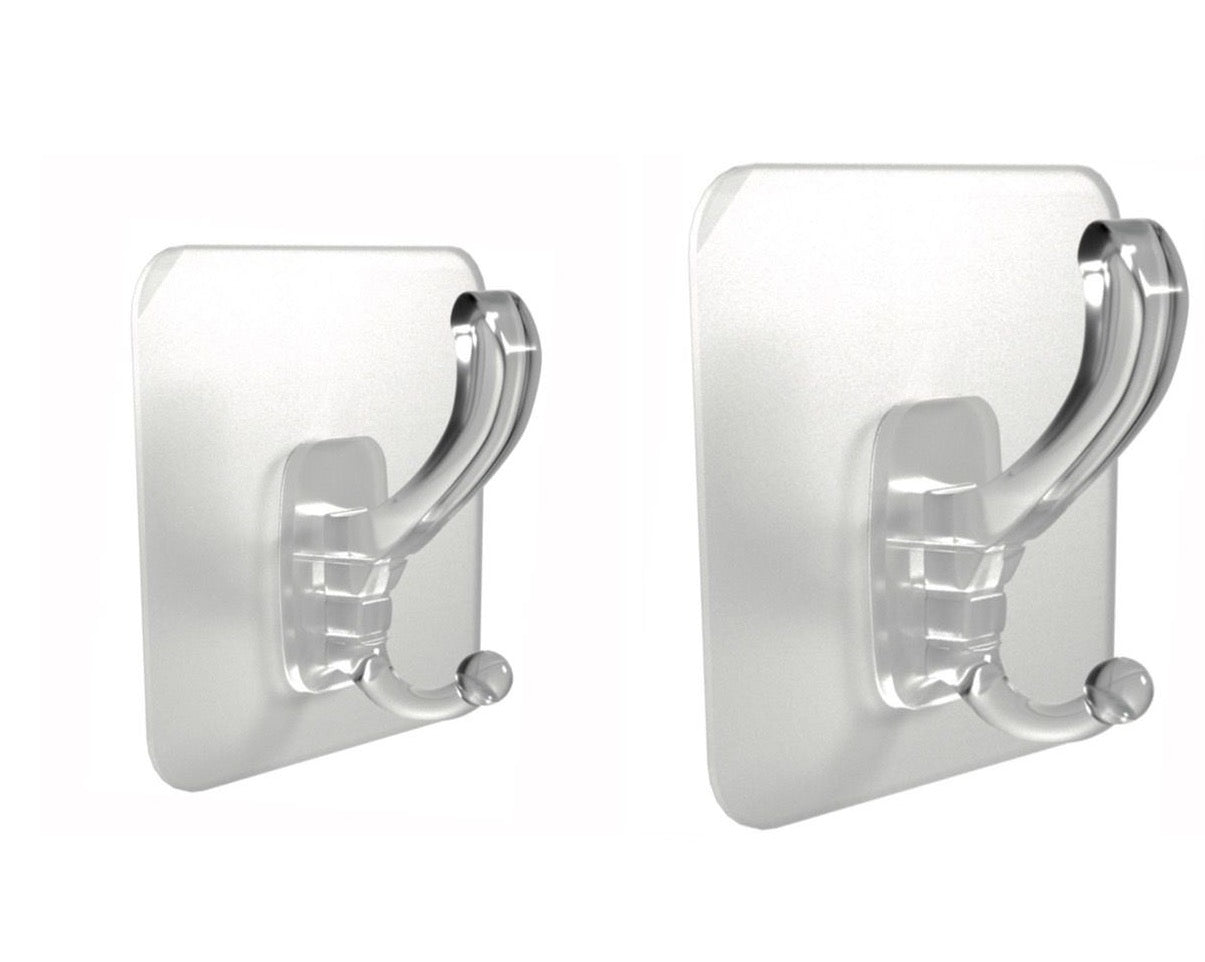 S-FIXX Jumbo Heavy Duty Adhesive Wall Hooks – Strong Hanging Hooks (x5 Large & x5 Small)