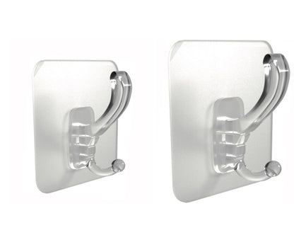 S-FIXX Jumbo Heavy Duty Adhesive Wall Hooks – Strong Hanging Hooks (x5 Large & x5 Small)