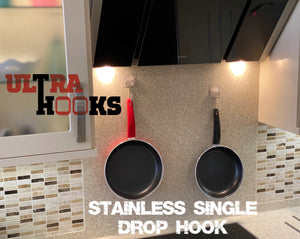 Ultra Hooks - Stainless Single Drop Hook (x5 Large & x5 Small)