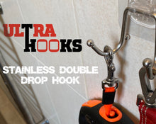 Load image into Gallery viewer, Ultra Hooks - Stainless Double Drop Hook (x5 Large &amp; x5 Small)
