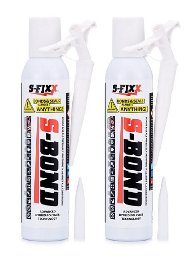 S-BOND No Gun, 3-in-1 Adhesive, Sealant & Filler (2 Pack)